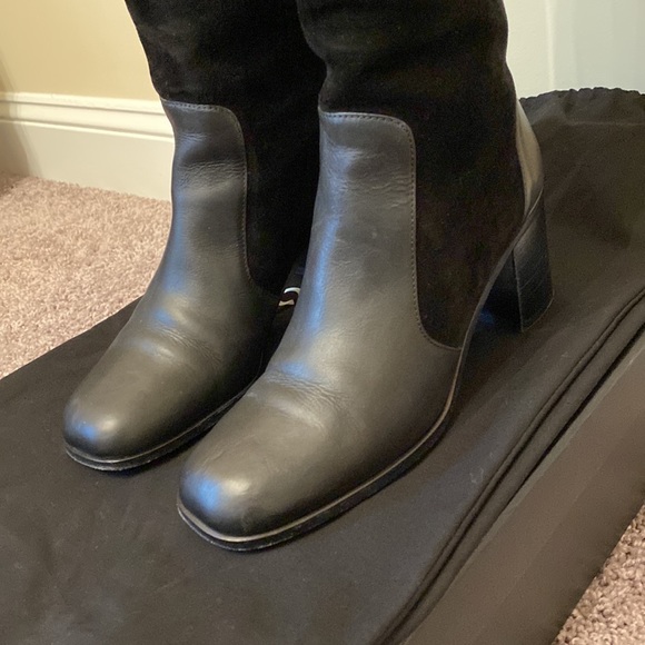 Chanel Leather & Suede Riding Boots Retail Price $1,550 - Picture 6 of 11